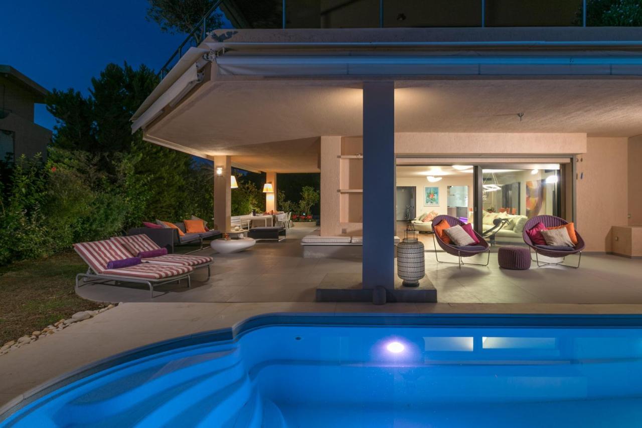 Luxurious Villa Philoxenia Lagoníszi Kültér fotó