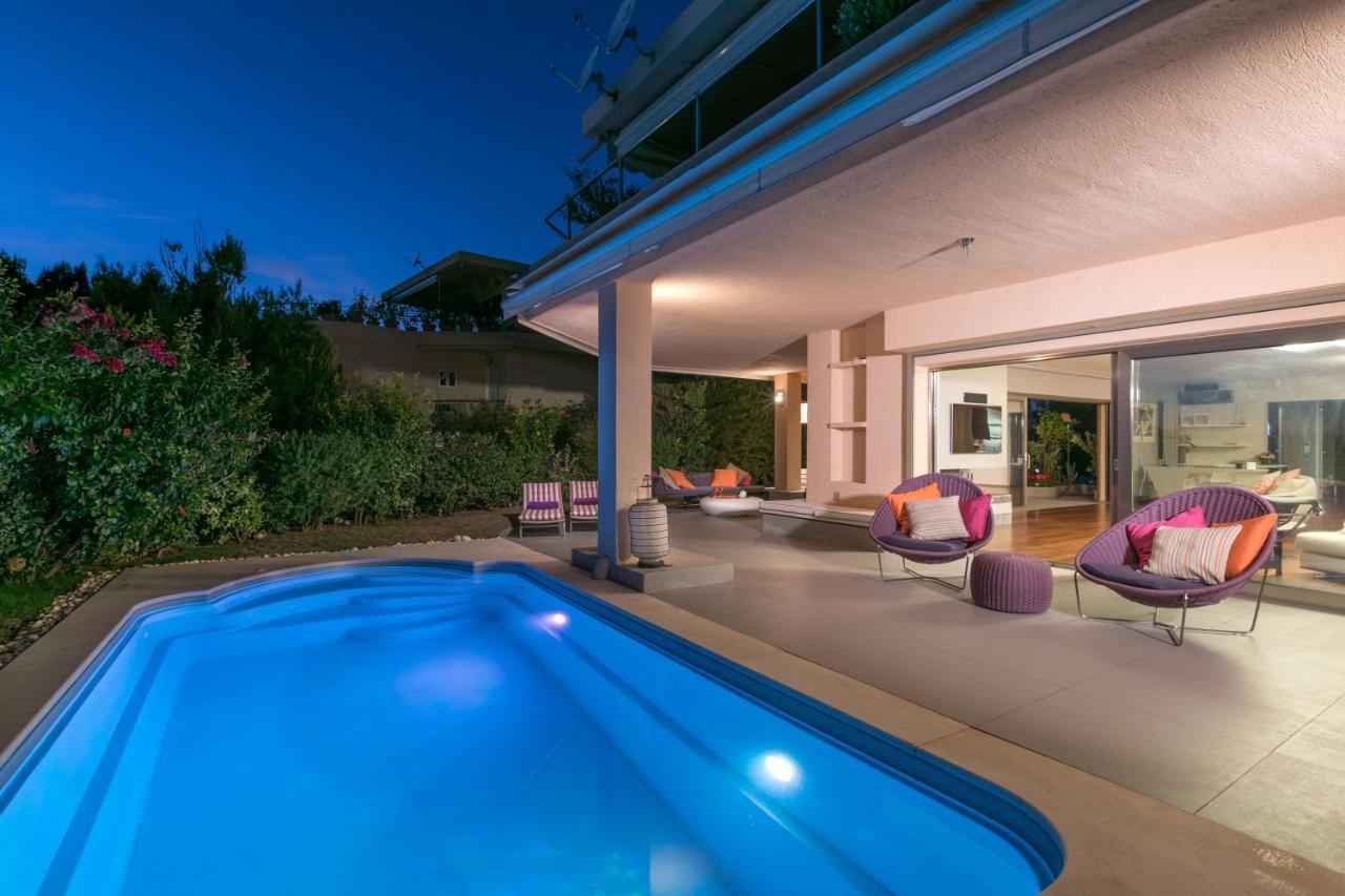Luxurious Villa Philoxenia Lagoníszi Kültér fotó